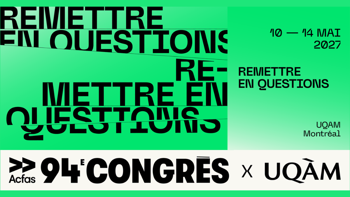 94e congrès de l&rsquo;Acfas